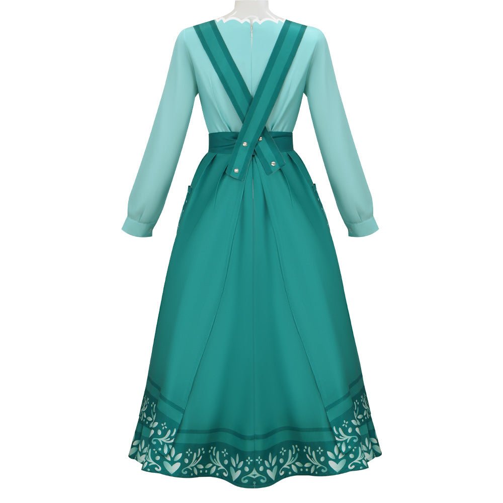 Encanto Julieta Madrigal Cosplay Costume for Women – Halloween Magical House Outfit Set Adult Performance Wear - Coscosmos