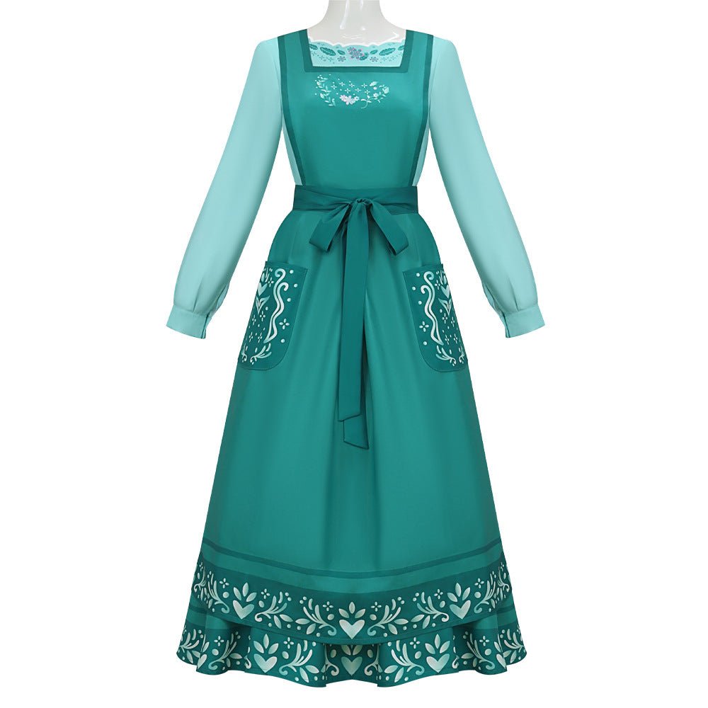 Encanto Julieta Madrigal Cosplay Costume for Women – Halloween Magical House Outfit Set Adult Performance Wear - Coscosmos
