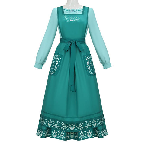 Encanto Julieta Madrigal Cosplay Costume for Women – Halloween Magical House Outfit Set Adult Performance Wear - Coscosmos