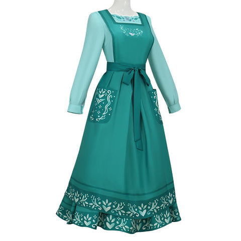 Encanto Julieta Madrigal Cosplay Costume for Women – Halloween Magical House Outfit Set Adult Performance Wear - Coscosmos