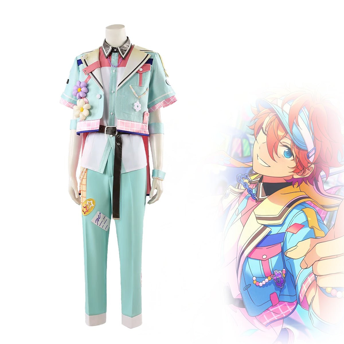 Ensemble Stars Happy Charm Cosplay Costume Akehoshi Subaru Harukawa Sora Jun - Coscosmos