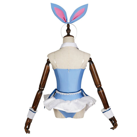 Ensembles Cosplay Costume Blue Bunny Girls Outfits Halloween Carnival Party Suit - Coscosmos