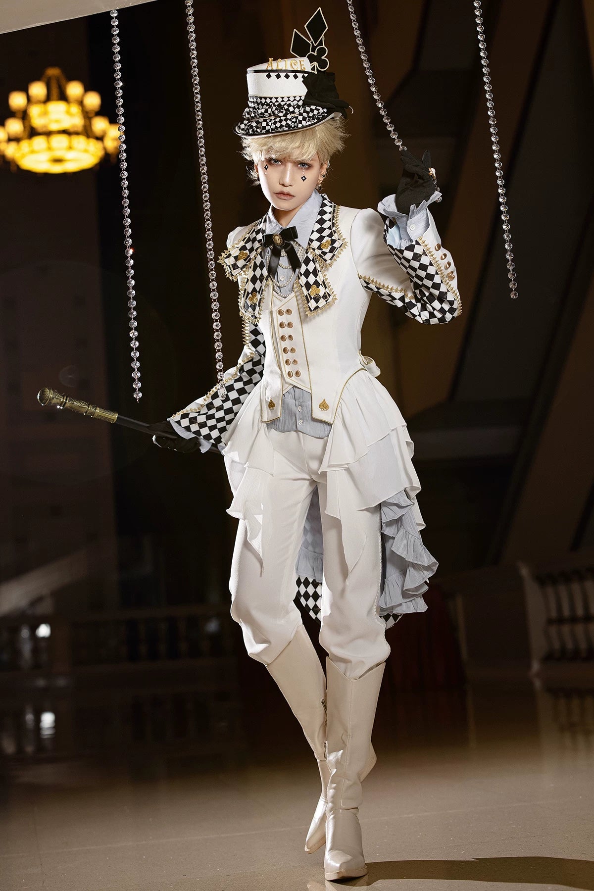 Eternal Lost Alice Original Design Prince Style Neutral Elegant Trench Coat - Coscosmos