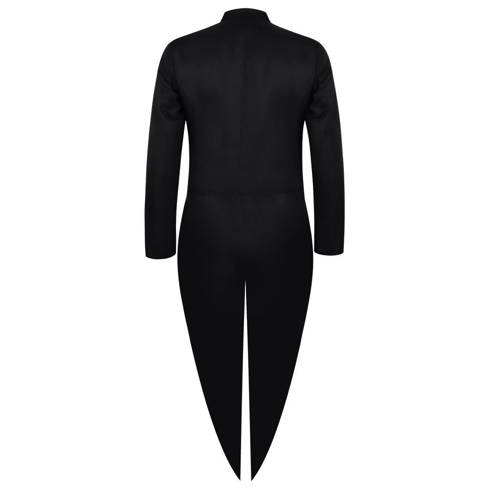 European and American Medieval Foreign Trade Men's Gothic Suit Stage Performance Costume Retro Long Tail Coat - Coscosmos
