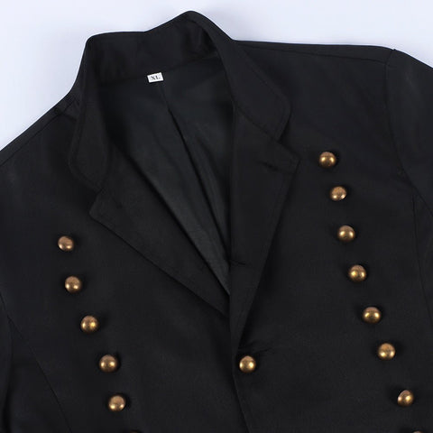 European and American Medieval Foreign Trade Men's Gothic Suit Stage Performance Costume Retro Long Tail Coat - Coscosmos