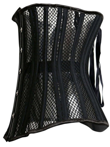European Laced Waist Cincher Summer Breathable Short Outerwear Corset - Medieval European Court Fashion - Coscosmos