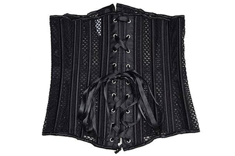 European Laced Waist Cincher Summer Breathable Short Outerwear Corset - Medieval European Court Fashion - Coscosmos