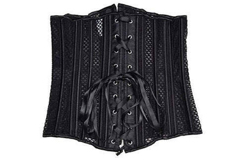European Laced Waist Cincher Summer Breathable Short Outerwear Corset - Medieval European Court Fashion - Coscosmos