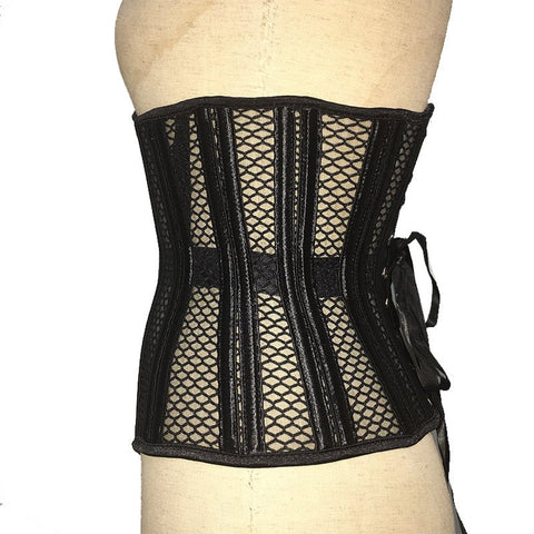 European Laced Waist Cincher Summer Breathable Short Outerwear Corset - Medieval European Court Fashion - Coscosmos