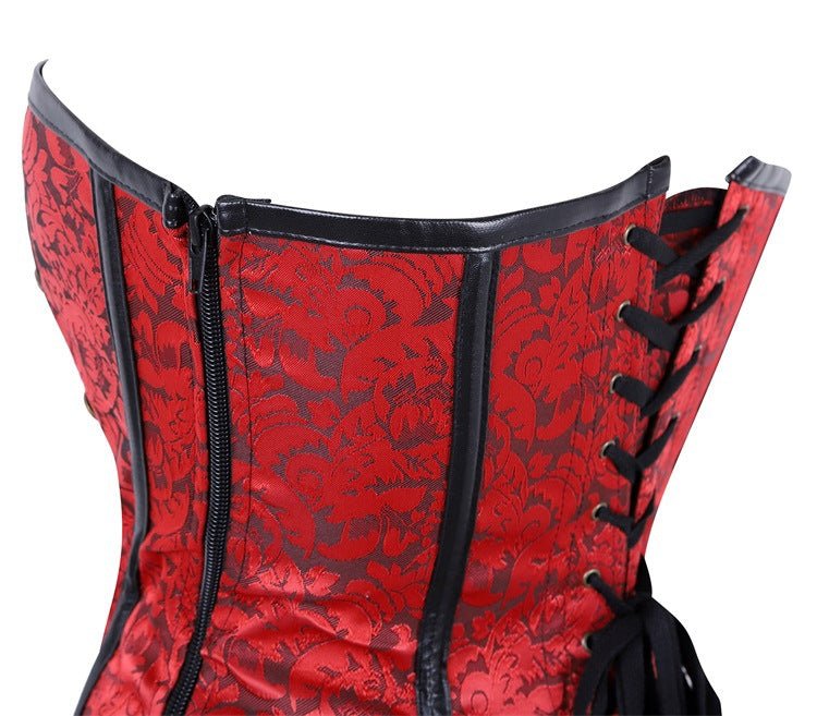 European Medieval Noblewoman Gothic Corset 4 - Piece Set - Noblewoman Corset Top - Coscosmos