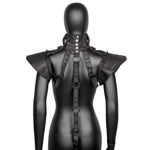 European Punk Armor Shoulder Vest Women's Halloween Cosplay Prop - Steampunk Shoulder Armor Vest - Coscosmos