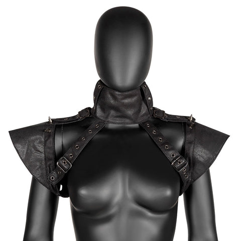 European Punk Armor Shoulder Vest Women's Halloween Cosplay Prop - Steampunk Shoulder Armor Vest - Coscosmos