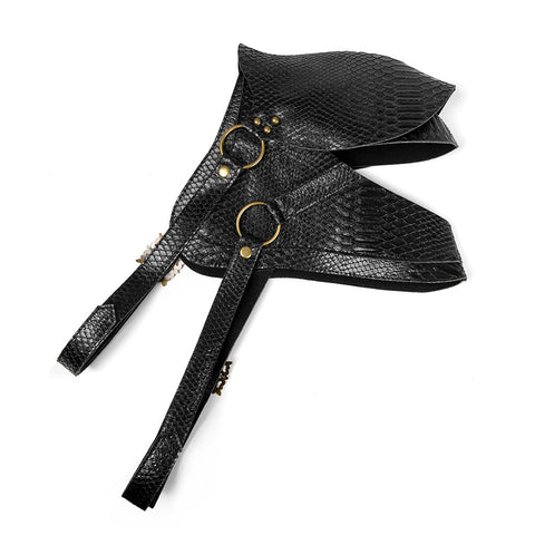 European Punk Armor Women's Shoulder Vest Halloween Cosplay Cape - Female Knight Costume - Coscosmos