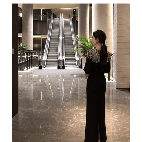 European Southeast Asia Wholesale 2025 Women's Ethnic Style Heavy Work Nail Drill Long Sleeve Dress Fashion Cosplay Costume - Coscosmos