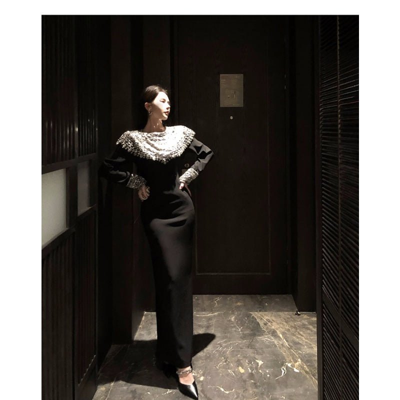European Southeast Asia Wholesale 2025 Women's Ethnic Style Heavy Work Nail Drill Long Sleeve Dress Fashion Cosplay Costume - Coscosmos