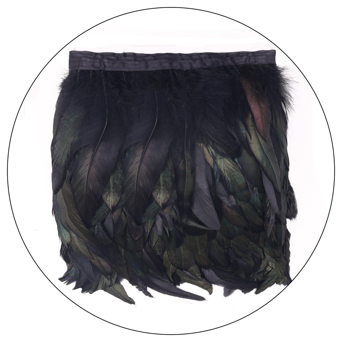 European/American Lace Feather Exaggerated Collar Cape Halloween Costume - Exaggerated Lace Feather Collar - Coscosmos
