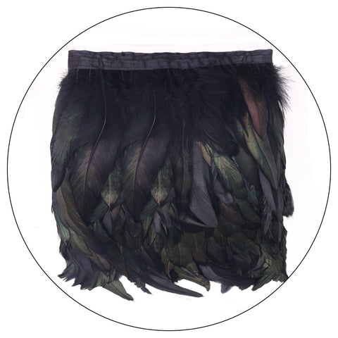 European/American Lace Feather Exaggerated Collar Cape Halloween Costume - Exaggerated Lace Feather Collar - Coscosmos