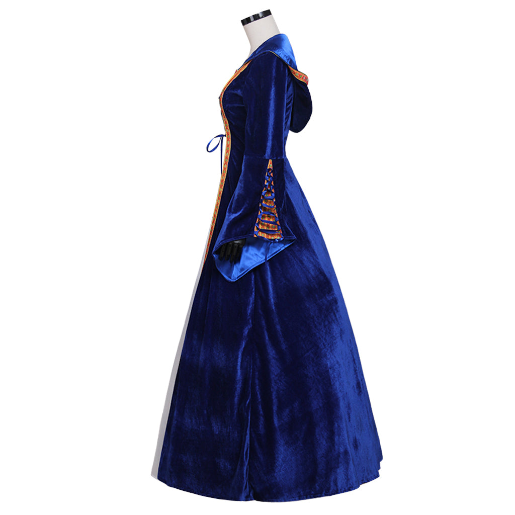 Medieval Retro Southern Dress Halloween Women's Cosplay Court Noble Robe Ancient Bell Sleeve Princess Costume Dress