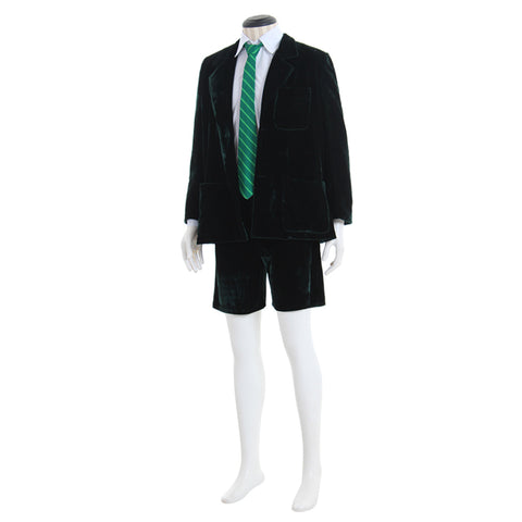 AC/DC Angus Young School Boy Cosplay Costume – Men’s Velvet Coat & Shorts Set