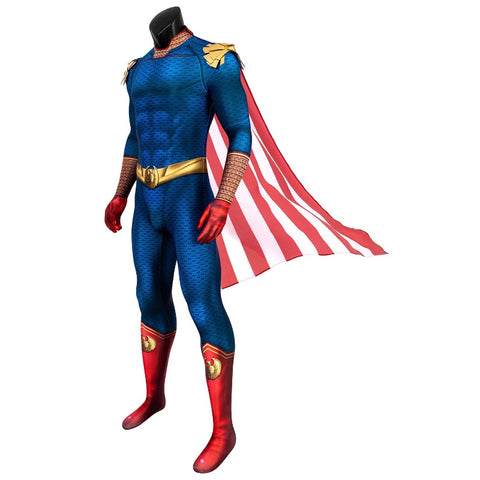 Mens Homelander Costume with Cape – Ben Soldier Cosplay Costume for Halloween