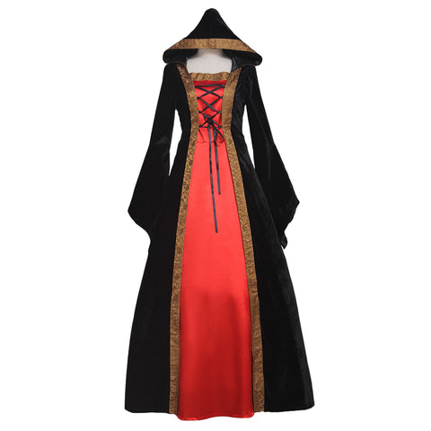 Medieval Punk Dress Cosplay Halloween Costumes Women Palace Carnival Party Disguise Princess Female Victorian Vestido Robe