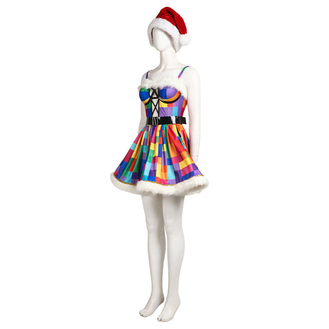 Magic Starlight Christmas Costume Colorful Sequined Fancy Party Dress – Simplified Christmas Edition