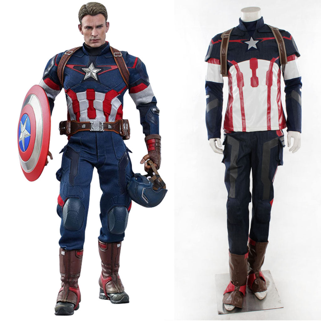 Captain America Cosplay Costume New