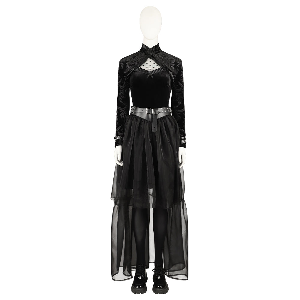 Lisa Frankenstein 2024 Cosplay Costume - Black Movie Outfit for Halloween & Events