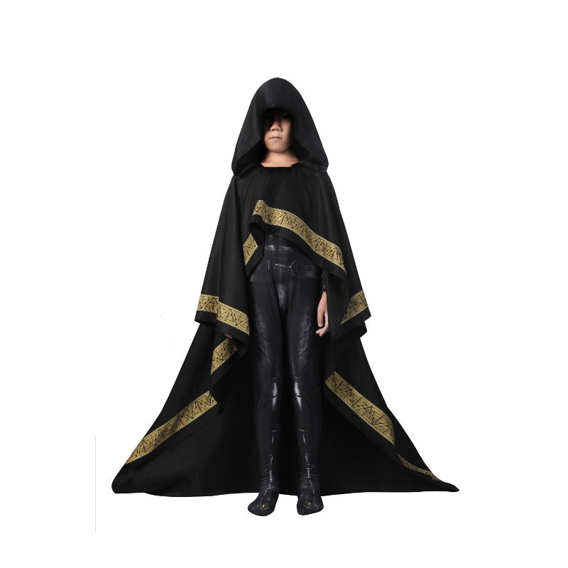 Teth Adam Black Cosplay Costume Body-suit Jump Zentai Kid Child Halloween