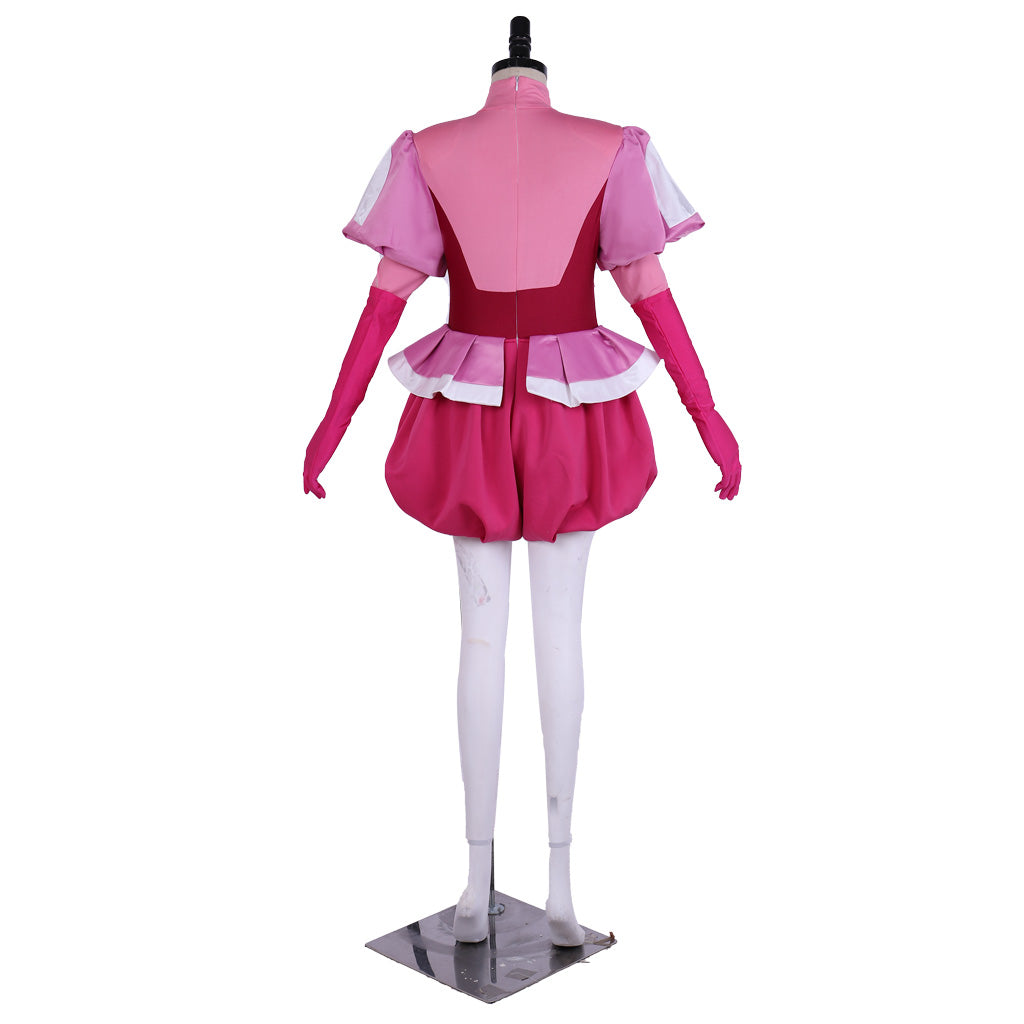 Steven Universe Spinel Gem Cosplay Costume Full Set Pink Dress with Gloves & Socks