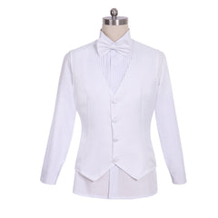 Prince Cosplay Costume Blazer Jacket - Men's Rococo Medieval 18th Century White Jacket