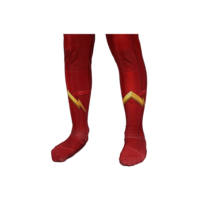 The Flash Season 5 Barry Allen Cosplay Costume Jumpsuit Mask Full Set 3D Print