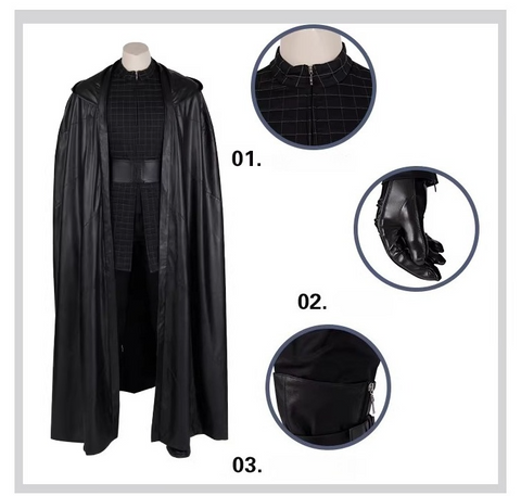 Star Wars: The Rise of Skywalker Kylo Ren Cosplay Costume – Adult Black Series Deluxe Outfit