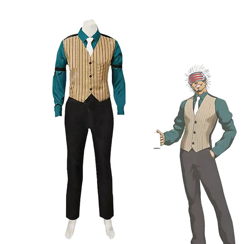 Ace Attorney Godot Cosplay Costume with Mask