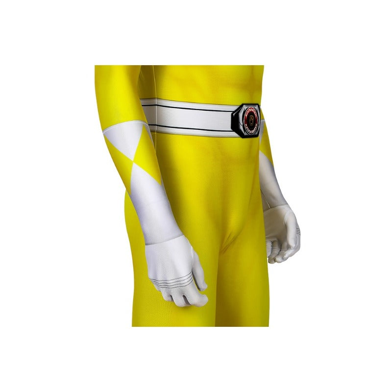 MMPR Yellow Ranger Suit Costume Cosplay Jumpsuit - Power Rangers Inspired Outfit