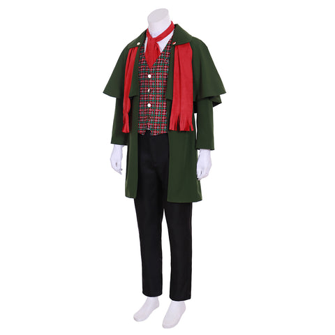 Holiday Caroler Costume Men’s Dickens Victorian Gentleman Christmas Carol Yuletide Costume Outfit