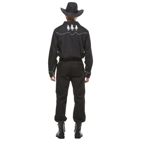 Factory Stock Western Cowboy Shirt Halloween Costume for Adult Drama and Bar Party - Coscosmos