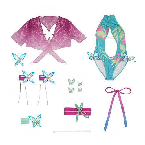 Marvel Rivals Psylocke Swimsuit Cosplay Costume