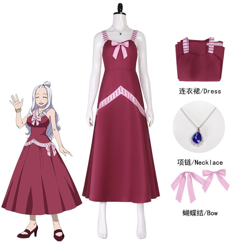 Fairy Tail Mirajane Strauss Cosplay Costume - Anime Fairy Queen Dress - Coscosmos