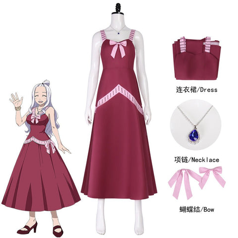 Fairy Tail Mirajane Strauss Cosplay Costume - Anime Fairy Queen Dress - Coscosmos