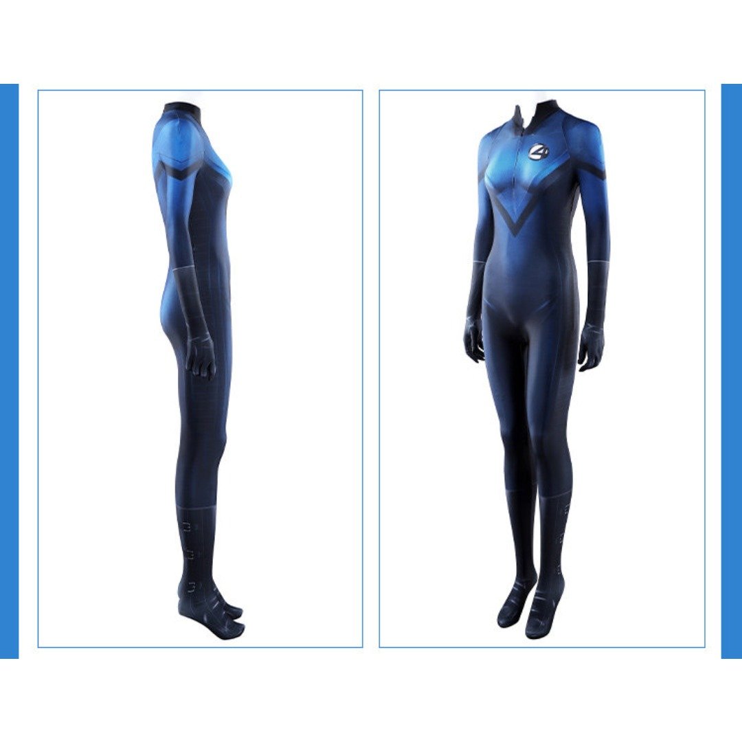Fantastic Four 2005 Invisible Woman Cosplay Costume - Coscosmos