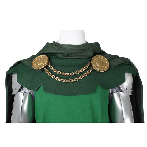 Fantastic Four Doctor Doom Retro Edition Complete Cosplay Costume Suit - Coscosmos