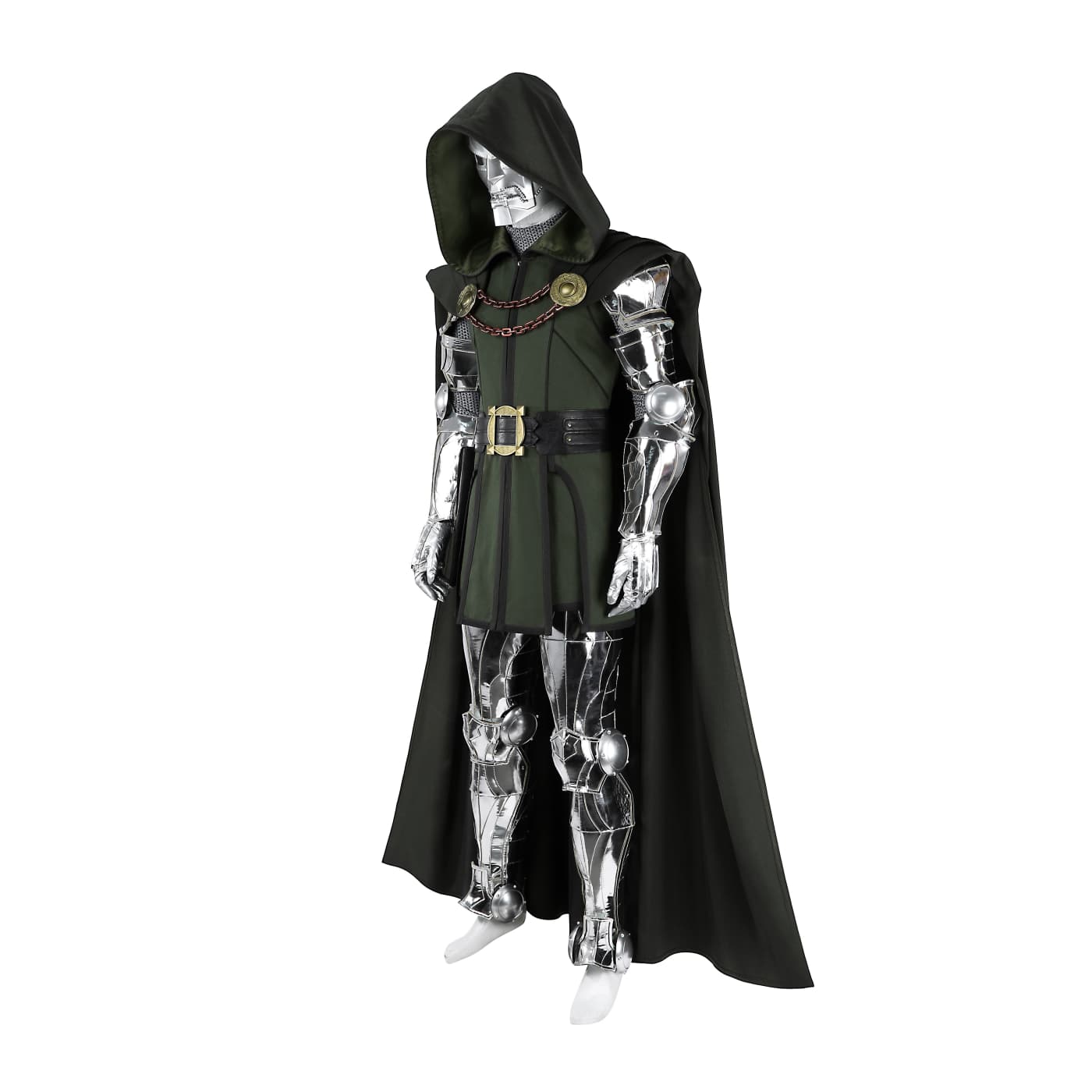 Fantastic Four Dr. Doom Full Cosplay Costume Suit with Accessories - Coscosmos