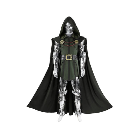 Fantastic Four Dr. Doom Full Cosplay Costume Suit with Accessories - Coscosmos