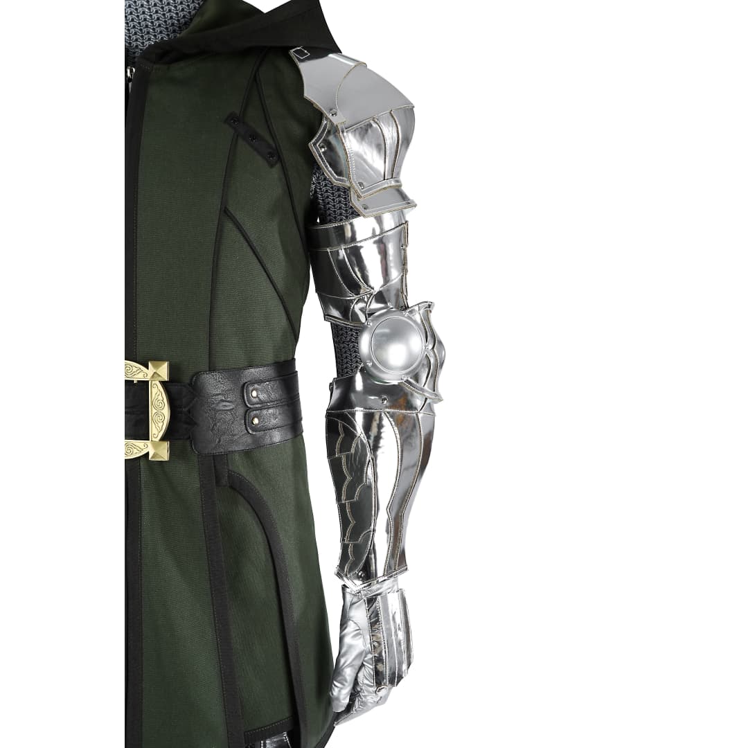 Fantastic Four Dr. Doom Full Cosplay Costume Suit with Accessories - Coscosmos
