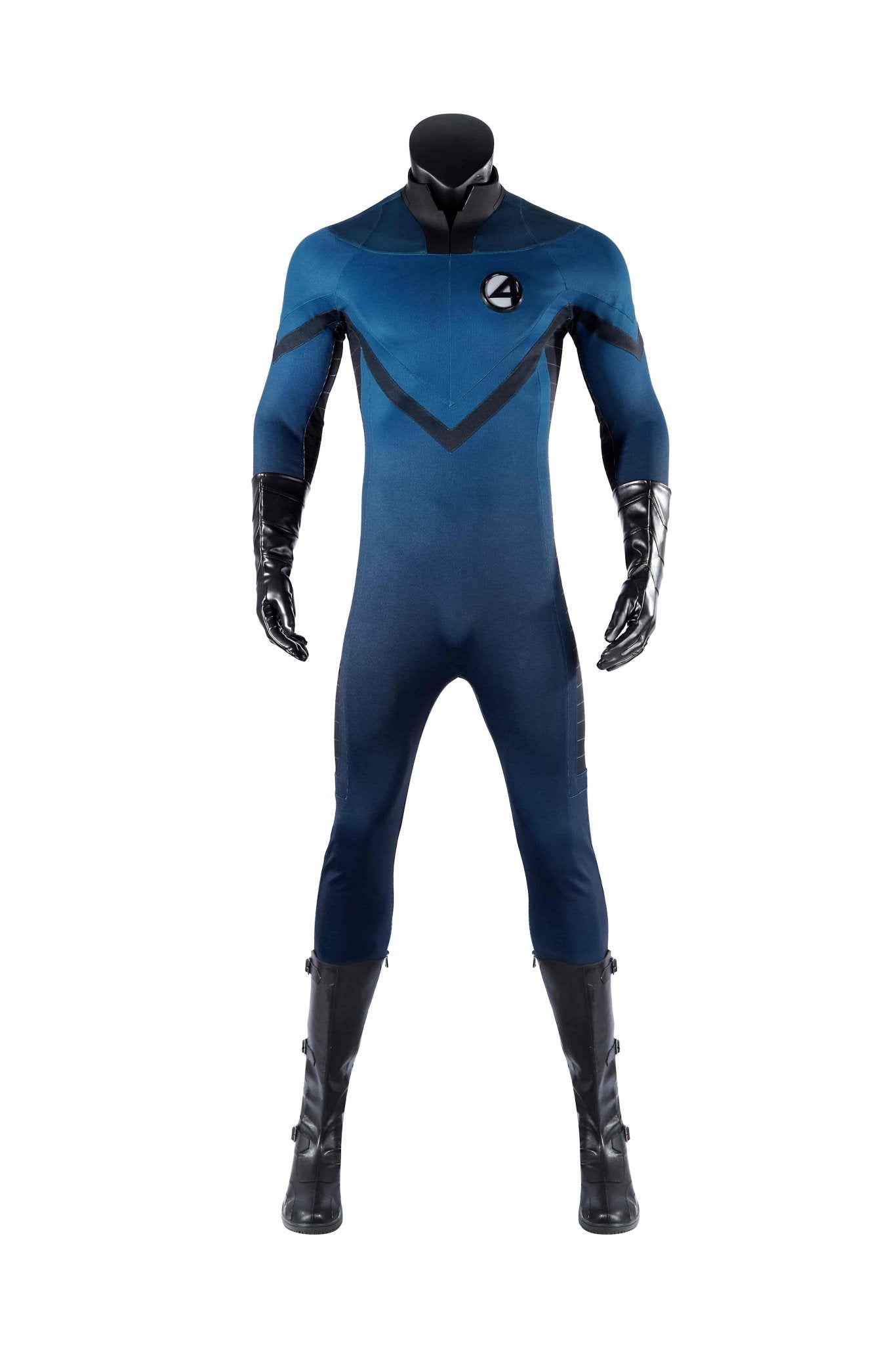 Fantastic Four Human Torch Full Costume Set - Official Johnny Storm Cosplay Suit with Flame Effects - Coscosmos