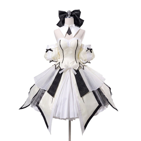 Fate/Grand Order Altria Pendragon (Saber Lily) Cosplay Costume, 1st & 2nd Ascension Outfit - Coscosmos