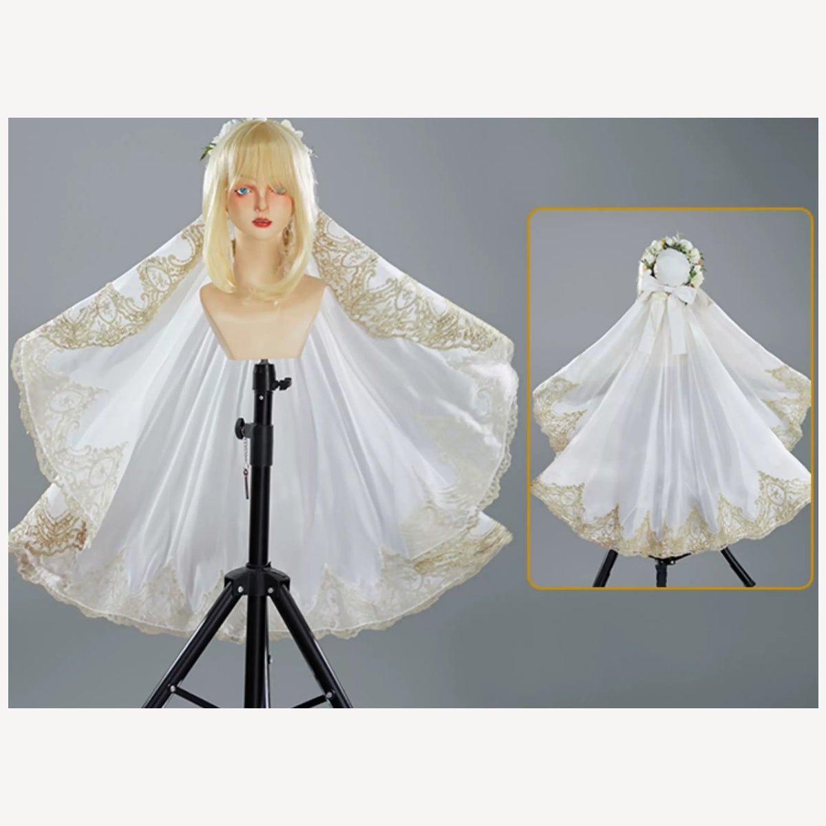 Fate/Grand Order Nero Claudius Bride Stage 2 Saber Heavy Industry Dress Cosplay Costume - Coscosmos