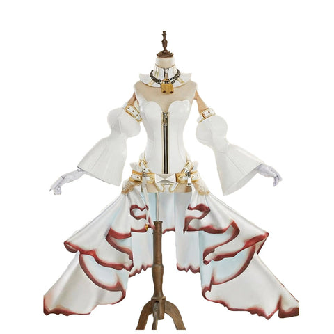 Fate/Grand Order Nero Claudius Bride Stage 2 Saber Heavy Industry Dress Cosplay Costume - Coscosmos