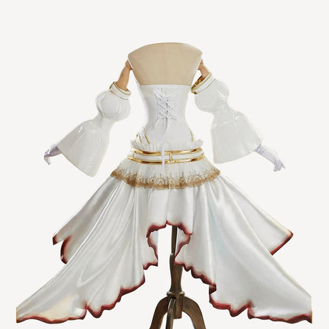 Fate/Grand Order Nero Claudius Bride Stage 2 Saber Heavy Industry Dress Cosplay Costume - Coscosmos
